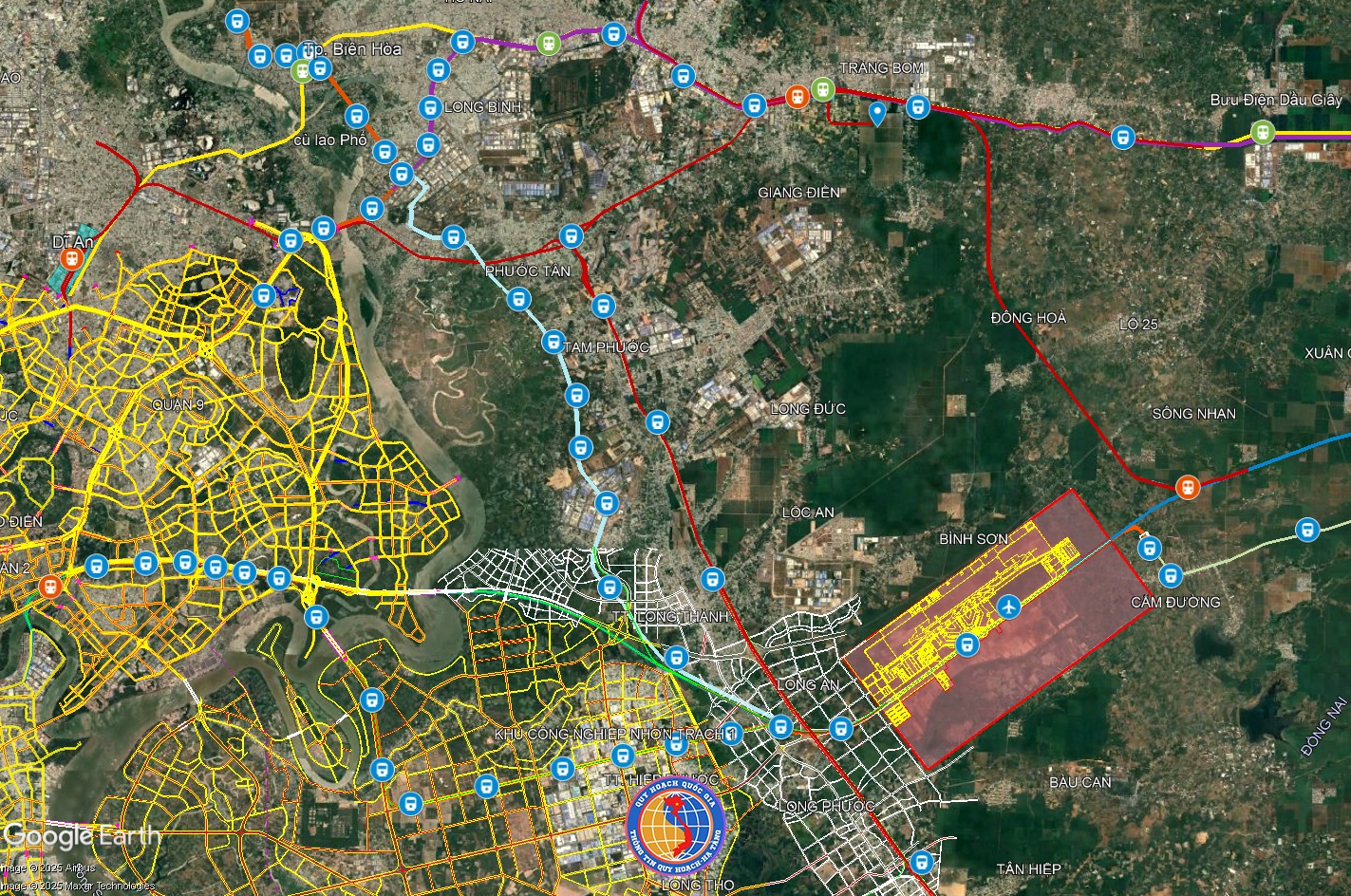 Tuyến metro từ ga Suối Tiên đến sân bay Long Thành